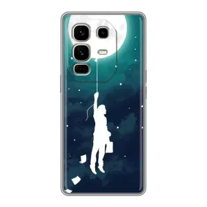 Чехол (ТПУ) с планетами на Infinix Note 50 Pro Plus (To The moon)