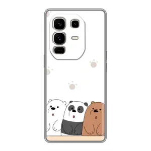 Чохли з зображенням різних тварин на Infinix Note 50 Pro Plus (Здивовані ведмедики)