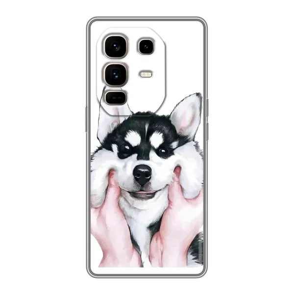 Чехол с рисунком «Собака Хаски» для Infinix Note 50 Pro Plus Чехол с рисунком «Собака Хаски» для Infinix Note 50 Pro Plus