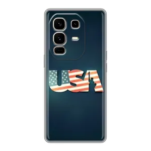 Чехол Флаг USA для Infinix Note 50 Pro Plus (USA)