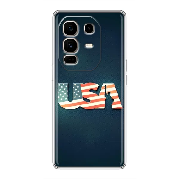 Чехол с рисунком «USA» для Infinix Note 50 Pro Plus Чехол с рисунком «USA» для Infinix Note 50 Pro Plus