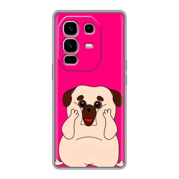 Чехол с рисунком «Веселый Мопсик» для Infinix Note 50 Pro Plus Чехол с рисунком «Веселый Мопсик» для Infinix Note 50 Pro Plus