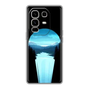 Летний Чехол на Infinix Note 50 Pro Plus (Синий Водопад)