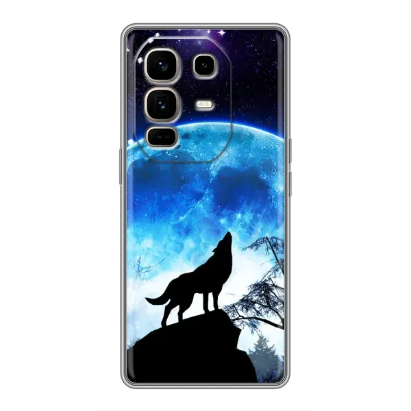 Чехол с рисунком «Воет на луну» для Infinix Note 50 Pro Plus Чехол с рисунком «Воет на луну» для Infinix Note 50 Pro Plus
