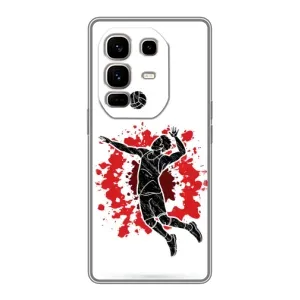 Чехлы с принтом Спортивная тематика для Infinix Note 50 Pro Plus (Волейболист)