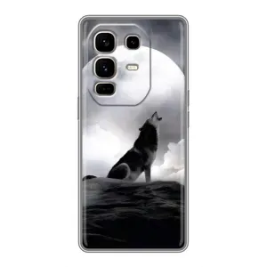 Чохол з Вовком на Infinix Note 50 Pro Plus (Вовк і місяць)
