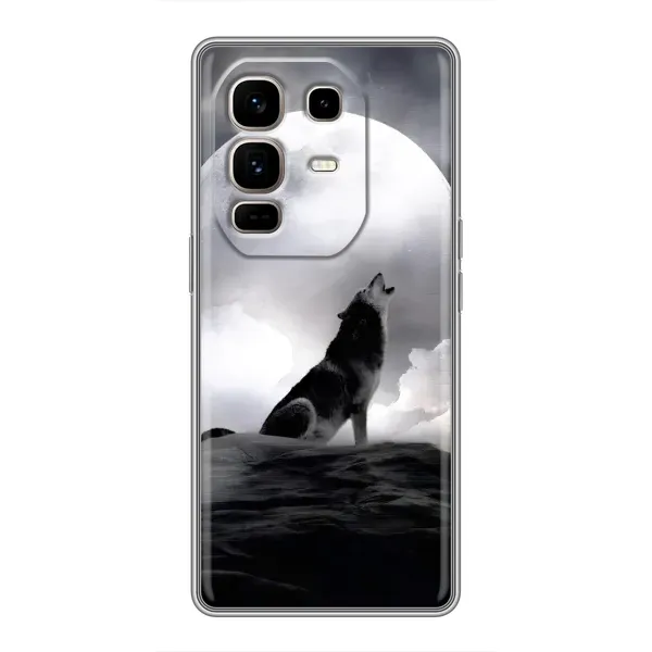 Чехол с рисунком «Волк и луна» для Infinix Note 50 Pro Plus Чехол с рисунком «Волк и луна» для Infinix Note 50 Pro Plus
