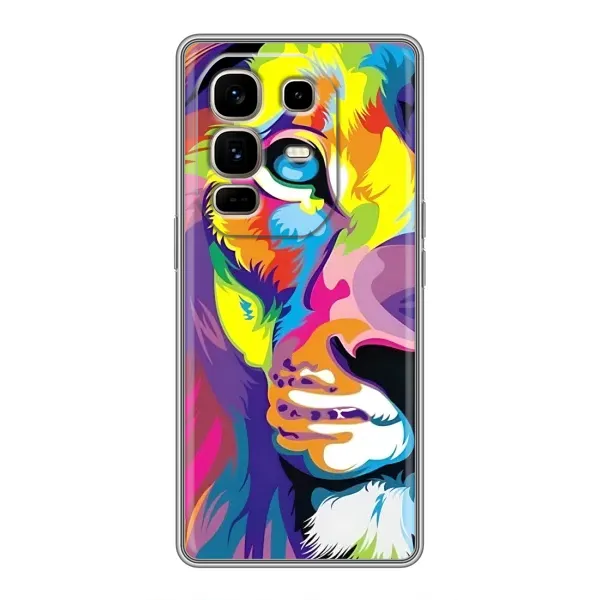 Чехол с рисунком «Яркий Лев» для Infinix Note 50 Pro Plus Чехол с рисунком «Яркий Лев» для Infinix Note 50 Pro Plus