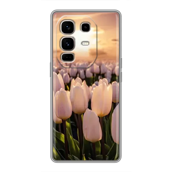 Чехол с рисунком «Закат с цветами» для Infinix Note 50 Pro Plus