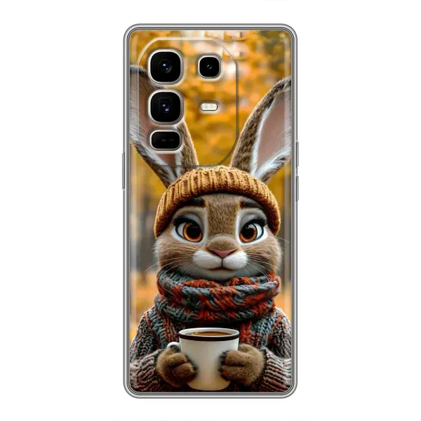 Чехол с рисунком «Зайчик с кофе» для Infinix Note 50 Pro Plus Чехол с рисунком «Зайчик с кофе» для Infinix Note 50 Pro Plus