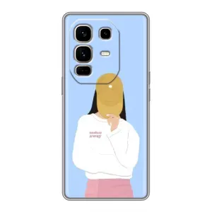 Силиконовый Чехол на Infinix Note 50 Pro Plus с картинкой Стильных Девушек (Желтая кепка)