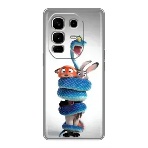 Силіконовий чохол з принтом Зоотрополіс для Infinix Note 50 Pro Plus (Змія Зоо)