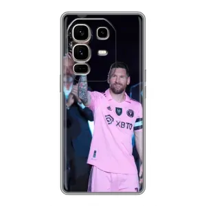 Чохли Лео Мессі в Маямі на Infinix Note 50 Pro Plus (Золотий м'яч Мессі)