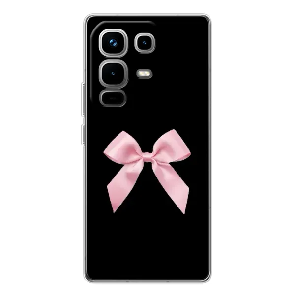 Чехол с рисунком «Бант на черном» для Infinix Note 50 Pro Чехол с рисунком «Бант на черном» для Infinix Note 50 Pro