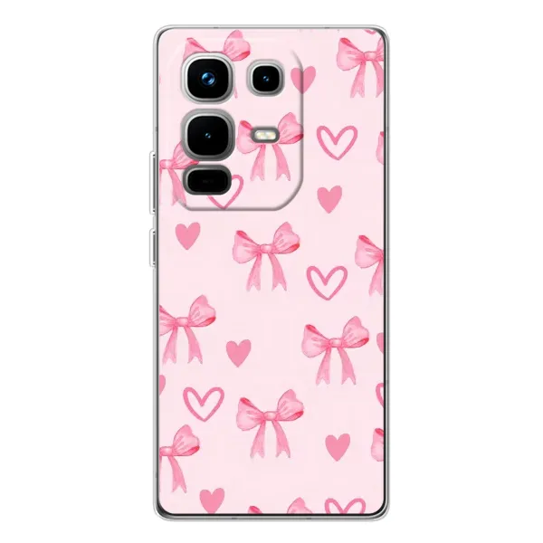 Чехол с рисунком «Бантики и сердечки» для Infinix Note 50 Pro Чехол с рисунком «Бантики и сердечки» для Infinix Note 50 Pro