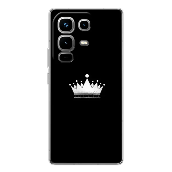 Чехол с рисунком «Белая корона» для Infinix Note 50 Pro