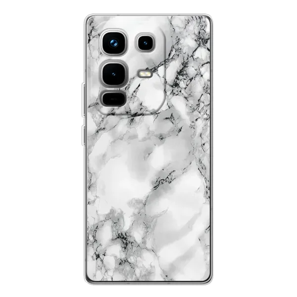 Чехол с рисунком «Белый мрамор» для Infinix Note 50 Pro