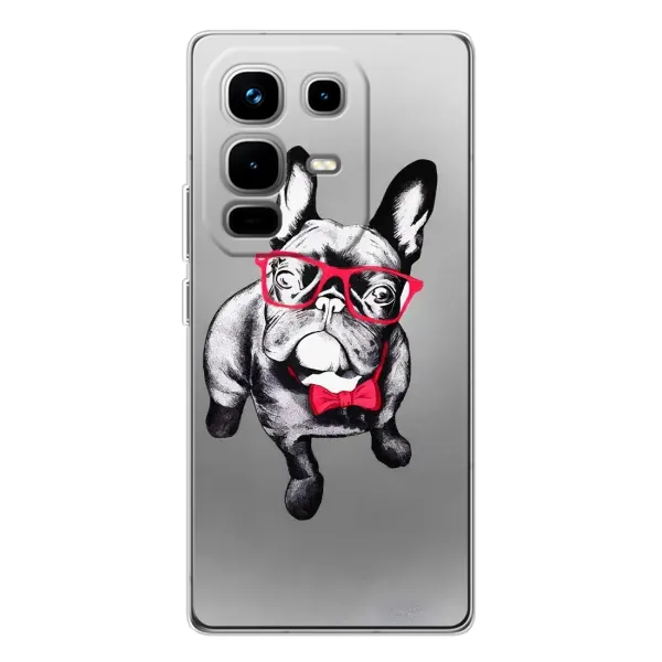 Чохол з малюнком «Бульдог в окулярах» для Infinix Note 50 Pro
