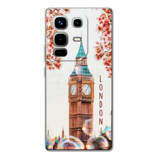 Чехол с рисунком «Часы Лондон» для Infinix Note 50 Pro Чехол с рисунком «Часы Лондон» для Infinix Note 50 Pro