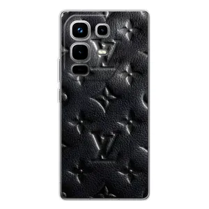 Текстурний Чохол Louis Vuitton для Ноут 50 Про (Чорний ЛВ)