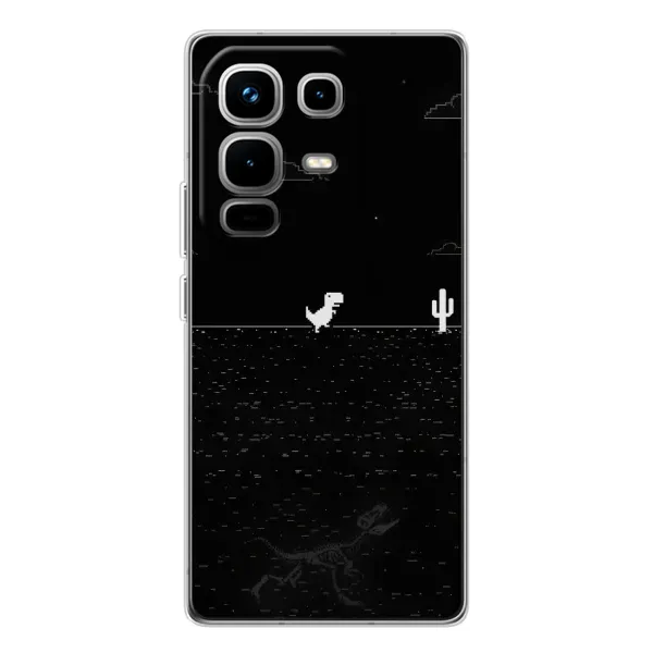 Чехол с рисунком «Динозаврик» для Infinix Note 50 Pro Чехол с рисунком «Динозаврик» для Infinix Note 50 Pro