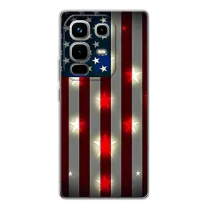 Чехол Флаг USA для Infinix Note 50 Pro (Флаг США 2)