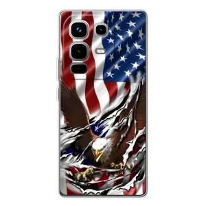 Чехол Флаг USA для Infinix Note 50 Pro (Флаг USA)
