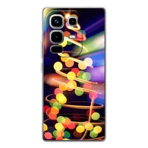 Чехол Новогодняя Елка на Infinix Note 50 Pro (Гирлянды)