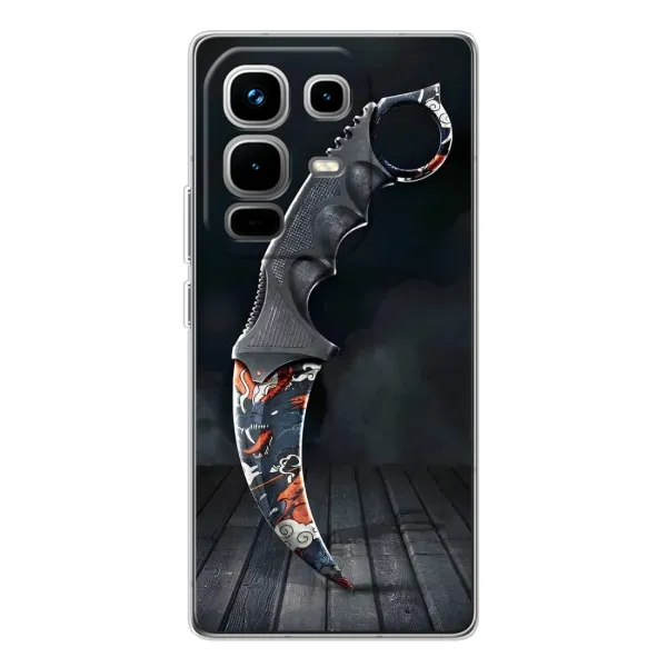 Чехол с рисунком «Кинжал КС ГО» для Infinix Note 50 Pro Чехол с рисунком «Кинжал КС ГО» для Infinix Note 50 Pro