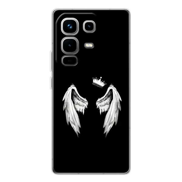 Чехол с рисунком «Крылья и корона» для Infinix Note 50 Pro