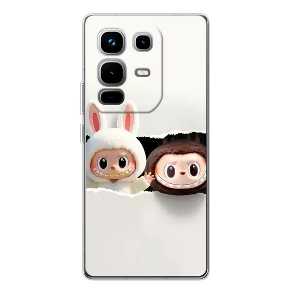 Чехол с рисунком «Фигурки Labubu» для Infinix Note 50 Pro