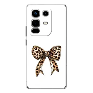 Чехол банты для Infinix Note 50 Pro (Леопардовый принт)