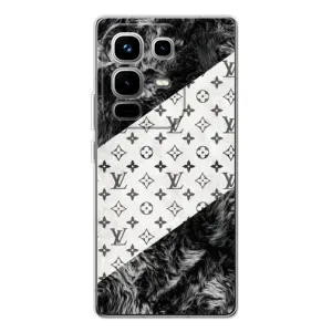 Чохол Стиль Louis Vuitton на Infinix Note 50 Pro (LV на білому)