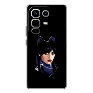 Чохол з картинкою Венсдей на Infinix Note 50 Pro (Мила Венсдей)