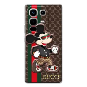 Чехлы Бренд GUCCI для Infinix Note 50 Pro (Маус Гуччи)