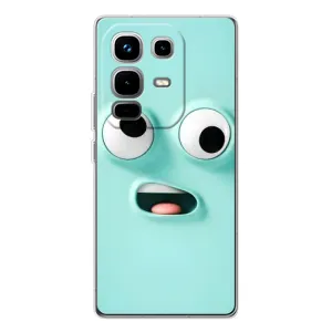 Чохли (ТПУ) (смішні стікери) для Infinix Note 50 Pro (Кумедне м'ятне обличчя)