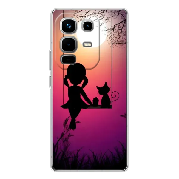 Чехол с рисунком «На качели» для Infinix Note 50 Pro Чехол с рисунком «На качели» для Infinix Note 50 Pro