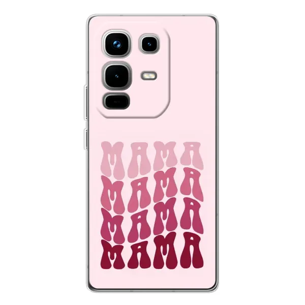 Чехол с рисунком «Надпись мама» для Infinix Note 50 Pro
