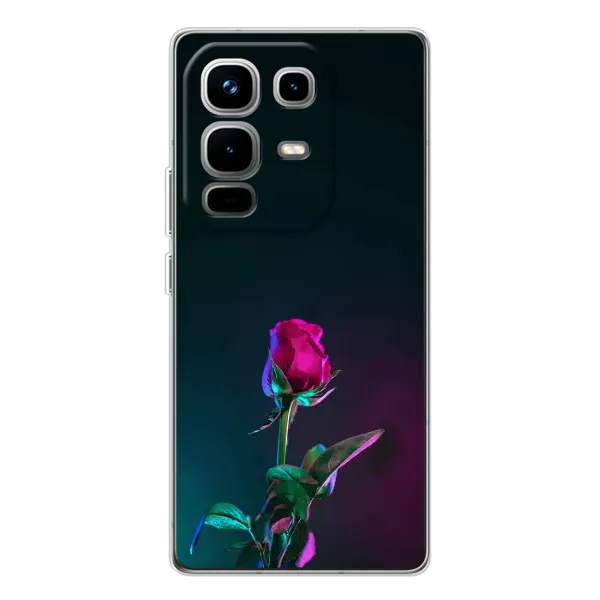 Чехол с рисунком «Ночная роза» для Infinix Note 50 Pro