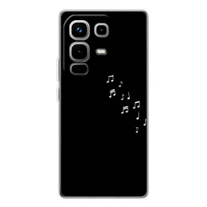 Чехол с картинками на черном фоне для Infinix Note 50 Pro (Ноты)