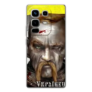 Чехол с картинкой (Патриотический КОЗАК) на Infinix Note 50 Pro (Одноглазый Козак)