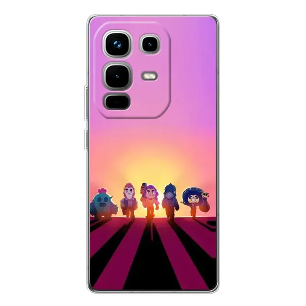 Чехол с рисунком «Персонажи в закате» для Infinix Note 50 Pro Чехол с рисунком «Персонажи в закате» для Infinix Note 50 Pro