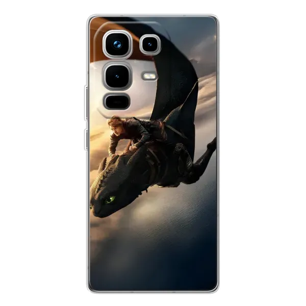 Чехол с рисунком «Полет Беззубика» для Infinix Note 50 Pro Чехол с рисунком «Полет Беззубика» для Infinix Note 50 Pro