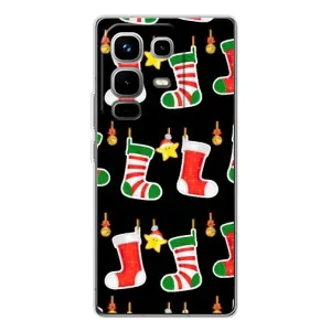 Силиконовый бампер на рождество для Infinix Note 50 Pro (Рождественские подарки)