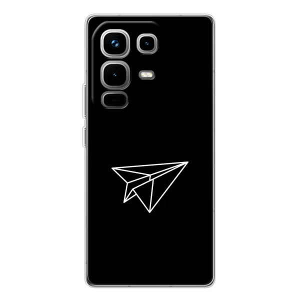 Чехол с рисунком «Самолетик» для Infinix Note 50 Pro