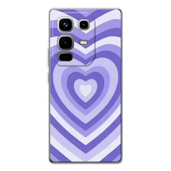 Чехол с рисунком «Сердце фиолет» для Infinix Note 50 Pro Чехол с рисунком «Сердце фиолет» для Infinix Note 50 Pro