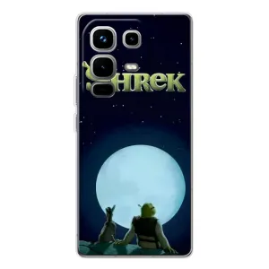 Друкований чохол з принтом Шрек для Infinix Note 50 Pro (Шрек на місяці)