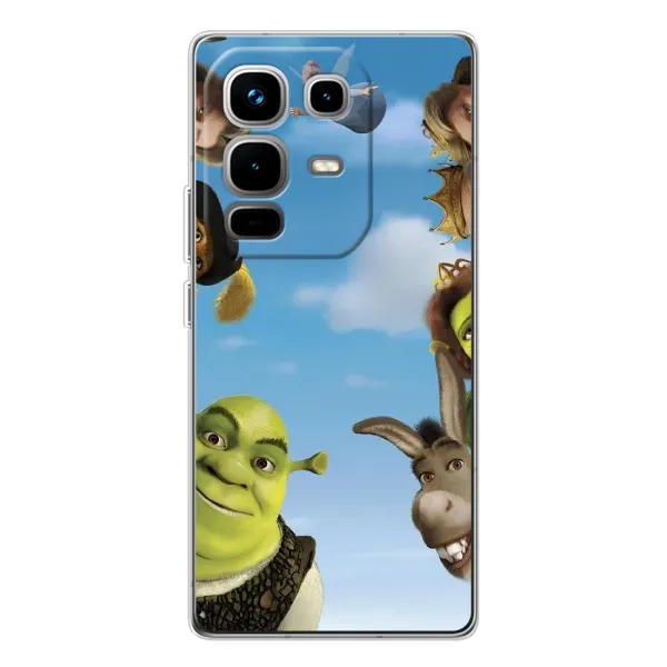Чехол с рисунком «Герои Шрек» для Infinix Note 50 Pro Чехол с рисунком «Герои Шрек» для Infinix Note 50 Pro