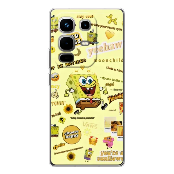 Чехол с рисунком «Спанч Боб бежит» для Infinix Note 50 Pro Чехол с рисунком «Спанч Боб бежит» для Infinix Note 50 Pro