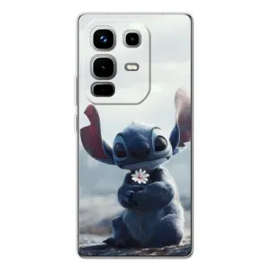 Чехол с рисунком Стич для Infinix Note 50 Pro (Стич с цветочком)